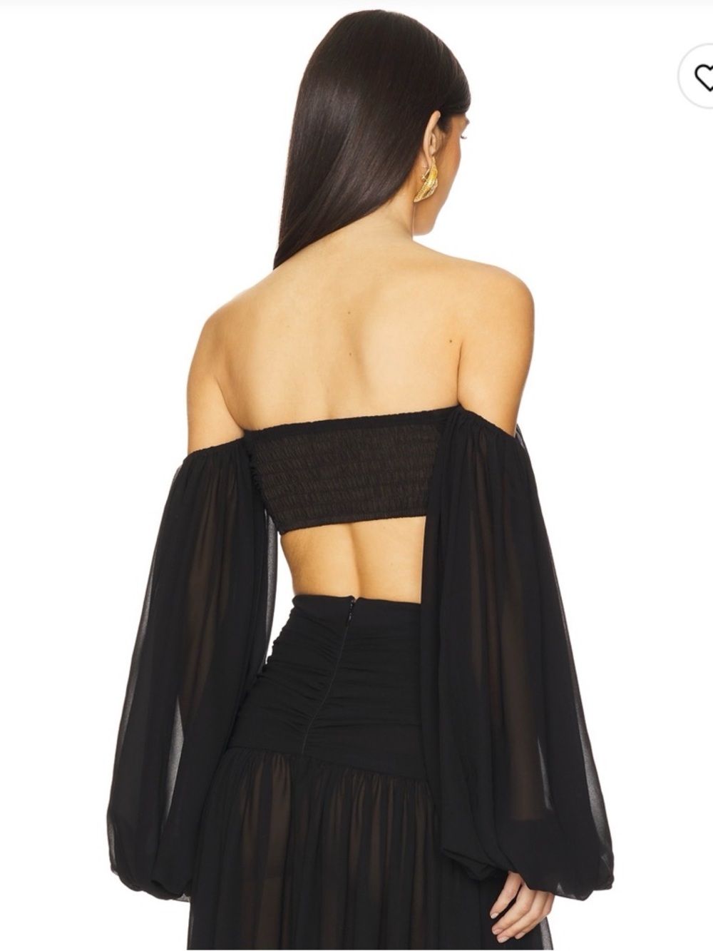 NWT MICHAEL COSTELLO | × REVOLVE Blair Crop Top in burnt orange - Picture 3 of 4